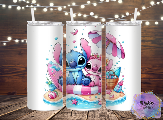 Stitch et Angel à la Plage