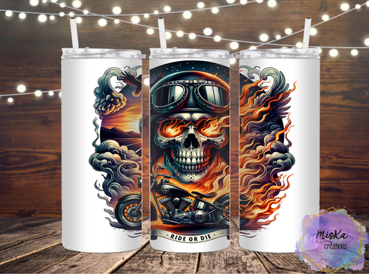 Biker avec Flammes