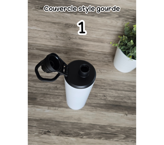 Couvercle style gourde