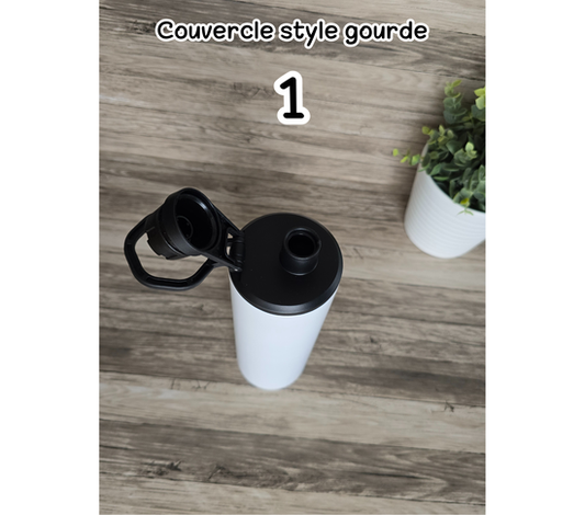 Couvercle style gourde